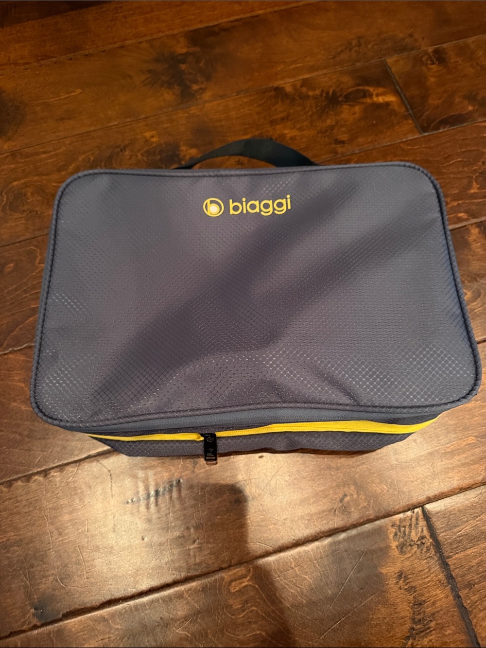 Biaggi Gray Travel Compression Bag(s) x2 with Yellow Trim
